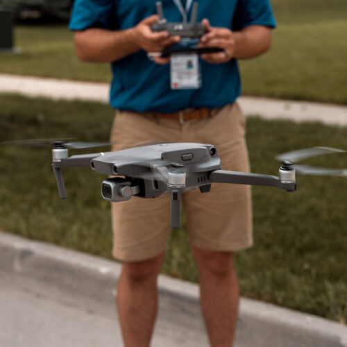 Preforming roof evaluations using drones